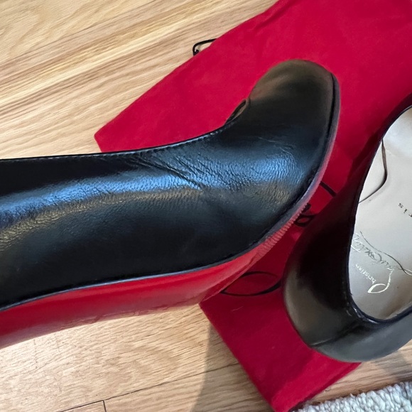 Christian Louboutin Black Leather Pumps - Picture 10 of 15